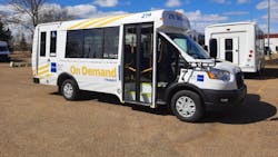 City of Edmonton on-demand van. City of Edmonton on-demand van.
