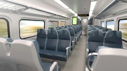 A rendering of the M-9A passenger railcars. A rendering of the M-9A passenger railcars.
