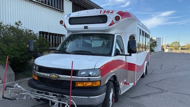 Calgary Transit shuttle bus.