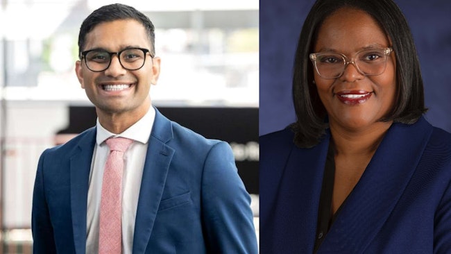 Het Patel (left) and Trenise Winters (right).