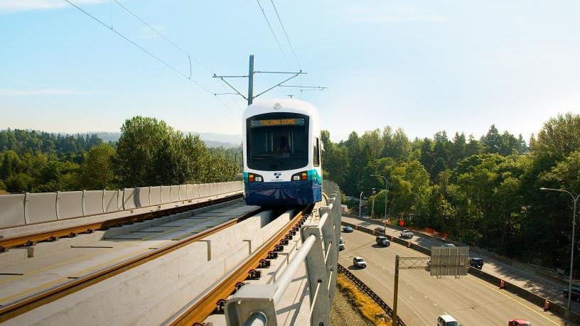 A rendering of the Tacoma Dome Link Extension.