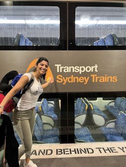 Ruby Horta on Sydney, UK. Ruby Horta on Sydney, UK.