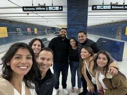 Ruby Horta on BART. Ruby Horta on BART.