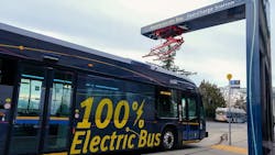 A TransLink BEB. A TransLink BEB.