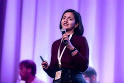 Shanti Gonzales at the 2024 International Mobility Data Summit. Shanti Gonzales at the 2024 International Mobility Data Summit.