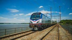 Amtrak train. Amtrak train.