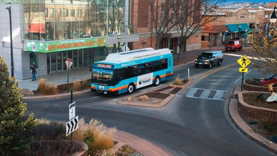 A Gillig Lowfloor bus.