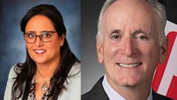 Dina El-Tawansy (left) and Paul J. Wiedefeld (right). Dina El-Tawansy (left) and Paul J. Wiedefeld (right).