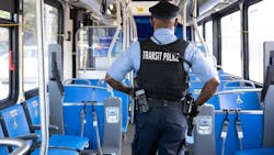A SEPTA Transit police officer. A SEPTA Transit police officer.