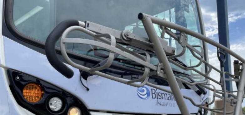 bisman CAT bus with larger bike rack on the frontbisman CAT bus with larger bike rack on the front