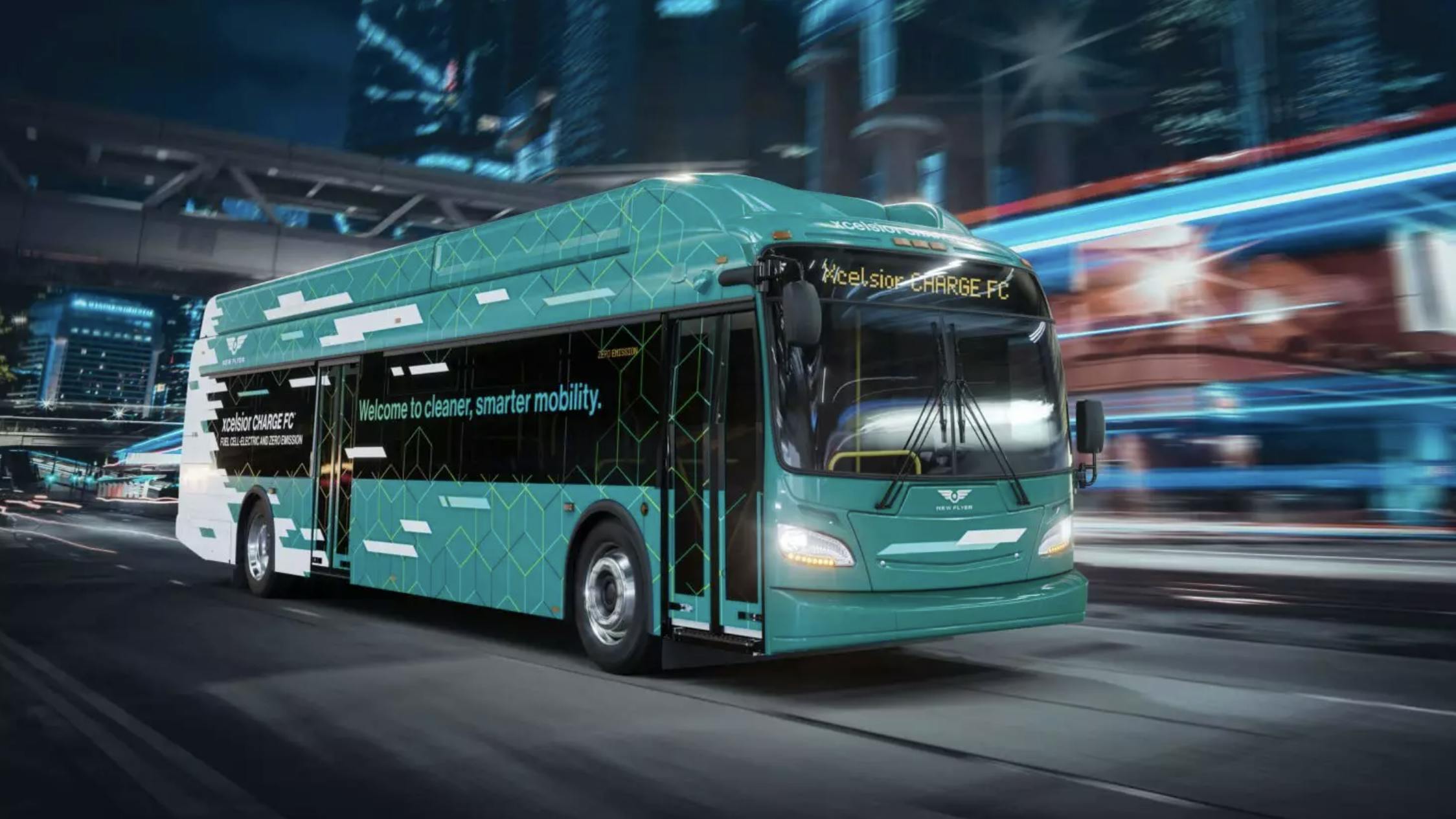 New Flyer's Xcelsior 40-foot CHARGE bus rendering