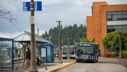 TriMet bus. TriMet bus.