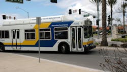 Compressed Natural Gas Powered Bus in Chula Vista California Compressed Natural Gas Powered Bus in Chula Vista California