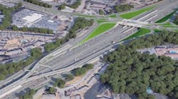 A rendering of a bus rapid transit interchange at Holcomb Bridge Road shows a piece of the planned SR 400 Express Lanes Project. A rendering of a bus rapid transit interchange at Holcomb Bridge Road shows a piece of the planned SR 400 Express Lanes Project.