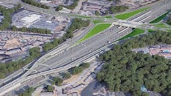A rendering of a bus rapid transit interchange at Holcomb Bridge Road shows a piece of the planned SR 400 Express Lanes Project. A rendering of a bus rapid transit interchange at Holcomb Bridge Road shows a piece of the planned SR 400 Express Lanes Project.