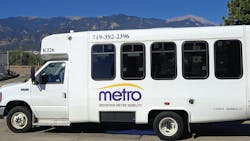 Mountain Metro Mobility cutaway paratransit bus Mountain Metro Mobility cutaway paratransit bus