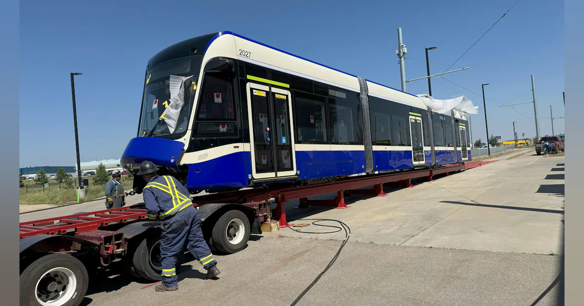 Lrv Driver First LRV arrives in Edmonton for Valley Line West LRT project | Mass ...