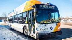 Winnipeg Transit zero-emission bus.