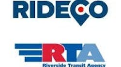 RideCo and RTA logos sit on a white background. RideCo and RTA logos sit on a white background.