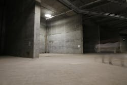 A single light illuminates one of the six knockout walls in The Portal. A single light illuminates one of the six knockout walls in The Portal.