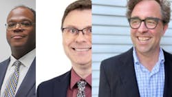 Jonathan Hunt (left), Tom Schamber (center) and Blythe Bailey (right). Jonathan Hunt (left), Tom Schamber (center) and Blythe Bailey (right).