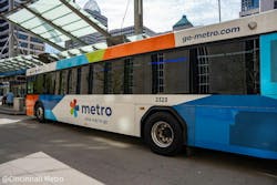 A Cincinnati Metro bus. A Cincinnati Metro bus.