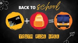 King County Metro's back to school campaign graphic. King County Metro's back to school campaign graphic.