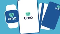 The Umo app. The Umo app.