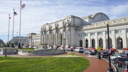 Washington Union Station on a sunny day. Washington Union Station on a sunny day.
