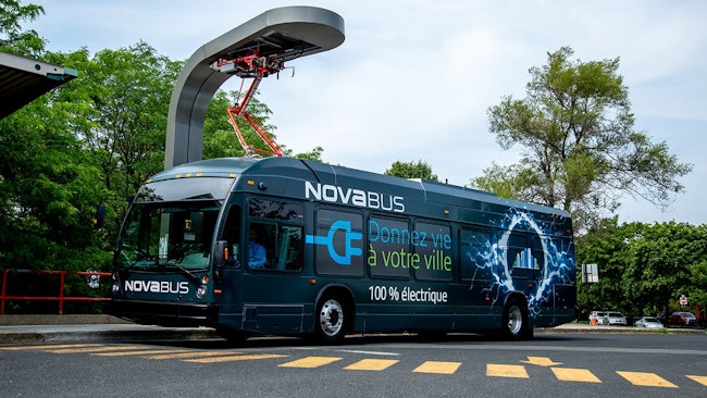 A city of Brampton, Ontario, lfse+ zero-emission Nova Bus.
