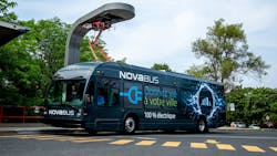 A city of Brampton, Ontario, lfse+ zero-emission Nova Bus. A city of Brampton, Ontario, lfse+ zero-emission Nova Bus.