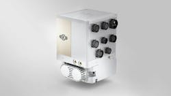 The image shows a brake control module. The image shows a brake control module.