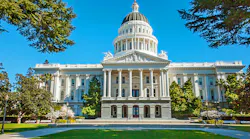 The image shows the California State Capitol building.