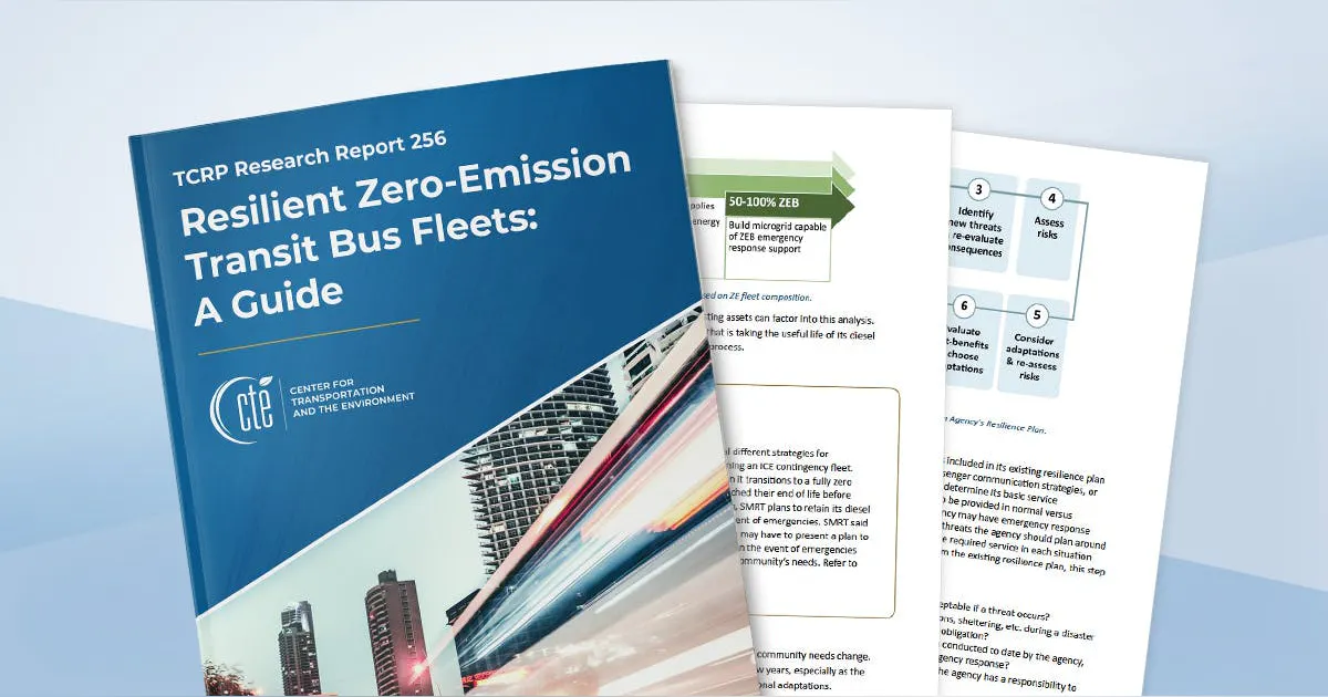 Zeb Logistics Center for Transportation and the Environment released updated guidance ...