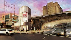 A rendering of the New Brunswick Train Station. A rendering of the New Brunswick Train Station.