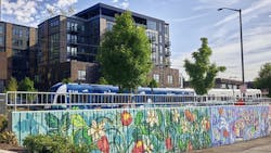 A mural at BelRed Arts District. A mural at BelRed Arts District.