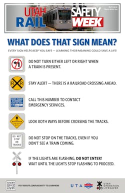 A Utah Transit Authority See Tracks? Think Train® campaign. A Utah Transit Authority See Tracks? Think Train® campaign.