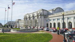 Washington Union Station on a sunny day. Washington Union Station on a sunny day.