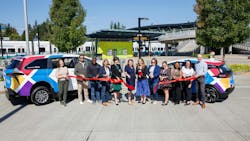 King County Metro Transit officials celebrate the launch of Metro Flex in Redmond, Wash. King County Metro Transit officials celebrate the launch of Metro Flex in Redmond, Wash.