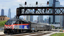 A Metra locomotive.
