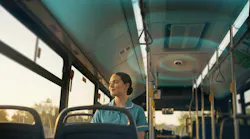 nurse sitting transit interior sunset protection