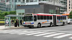 A Southeastern Pennsylvania Transportation Authority articulated bus.