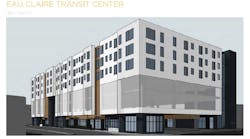 A rendering of the new transit system. A rendering of the new transit system.