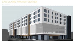 A rendering of the new transit system. A rendering of the new transit system.