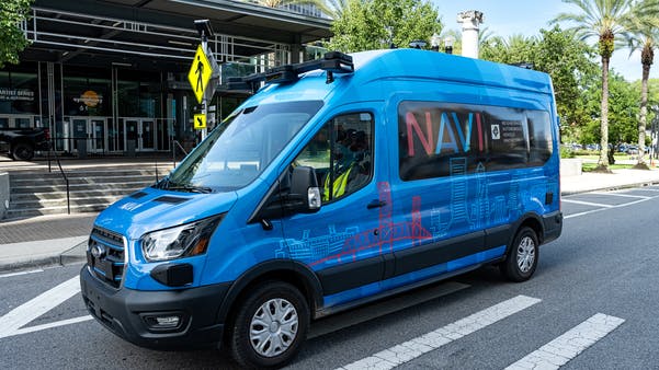 A Jacksonville Transportation Authority NAVI vehicle.