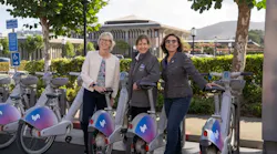 From left to right: Metropolitan Transportation Commission Chief Deputy Executive Director Alix Bockelman, Metropolitan Transportation Commission Commissioner Gina Papan, Metropolitan Transportation Commission Commissioner Myrna Melgar.