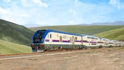 An ACE Rail car. An ACE Rail car.