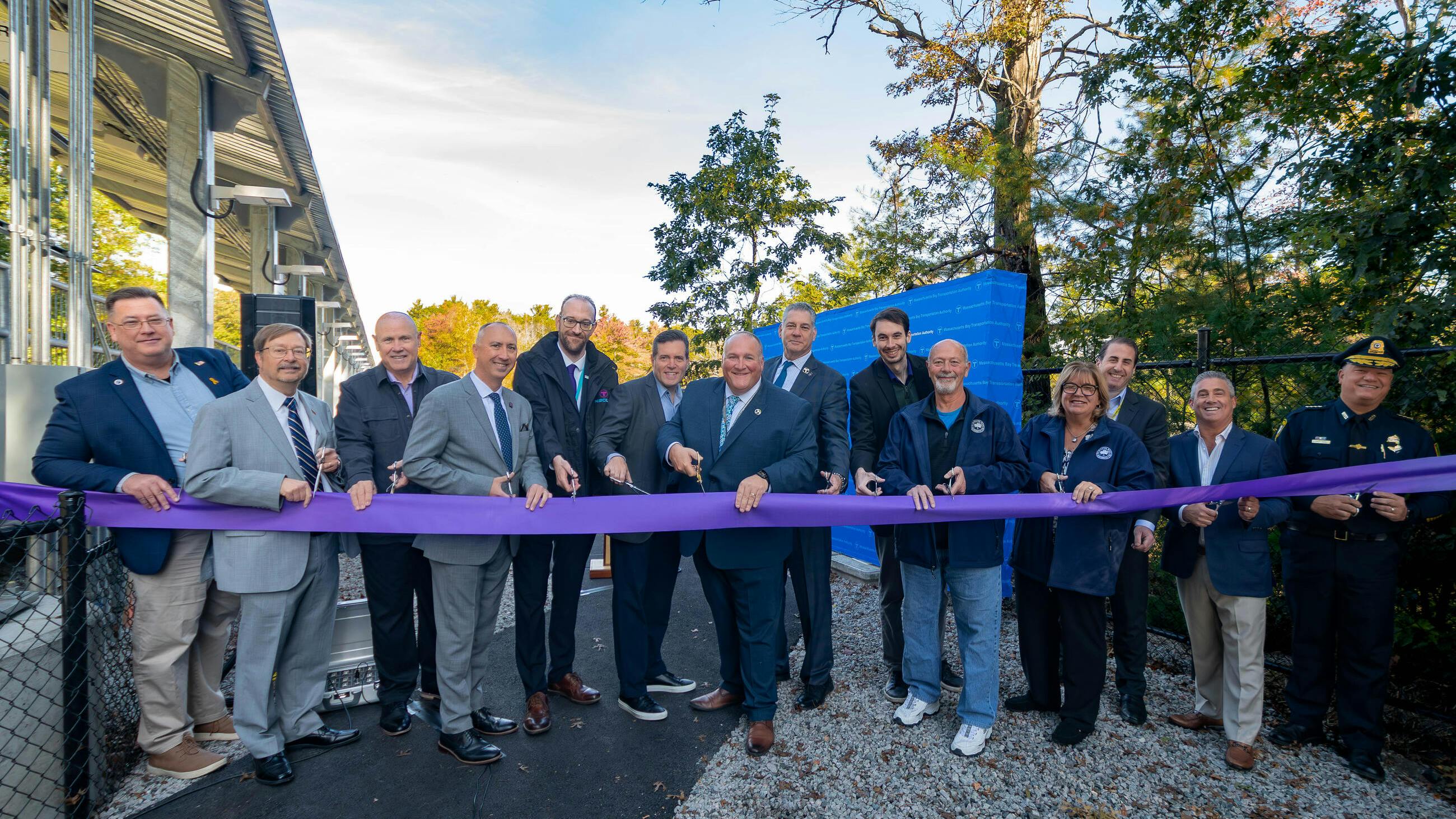 The Massachusetts Bay Transportation Authority hosted a ribbon-cutting ceremony on Oct. 3 for the new North Wilmington Station on the Haverhill Commuter Rail Line.