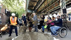 The Metropolitan Transportation Authority has broken ground on the Middletown Road 6 accessible station project. The Metropolitan Transportation Authority has broken ground on the Middletown Road 6 accessible station project.