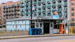 The Racine station entrance.
